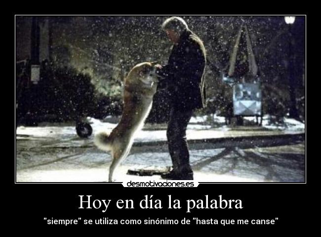 Hoy en día la palabra -