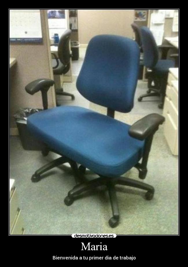 Maria - Bienvenida a tu primer dia de trabajo