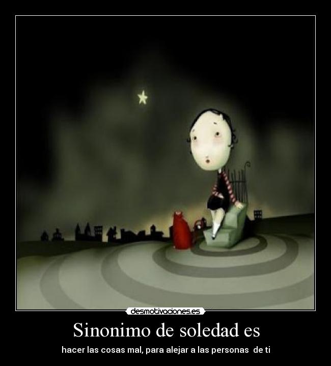 Sinonimo de soledad es -