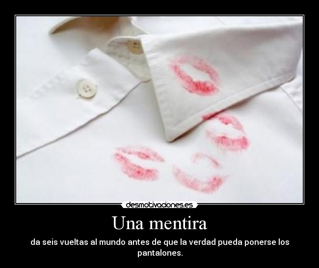 Una mentira -