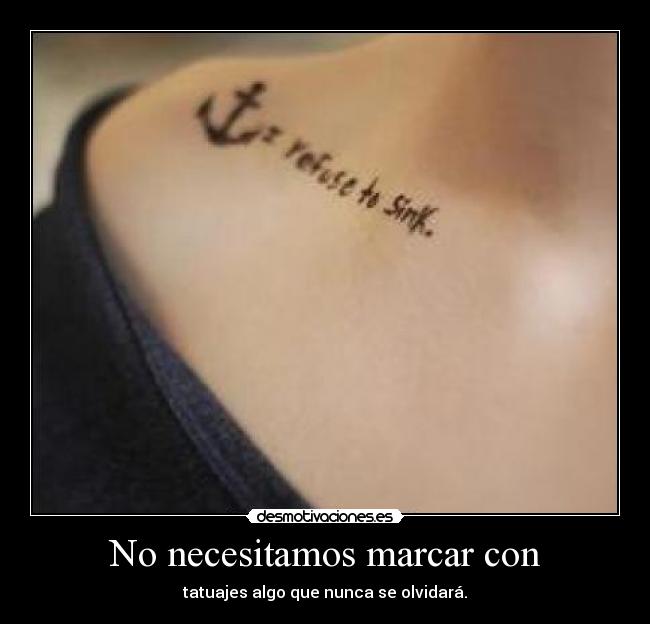 No necesitamos marcar con - 