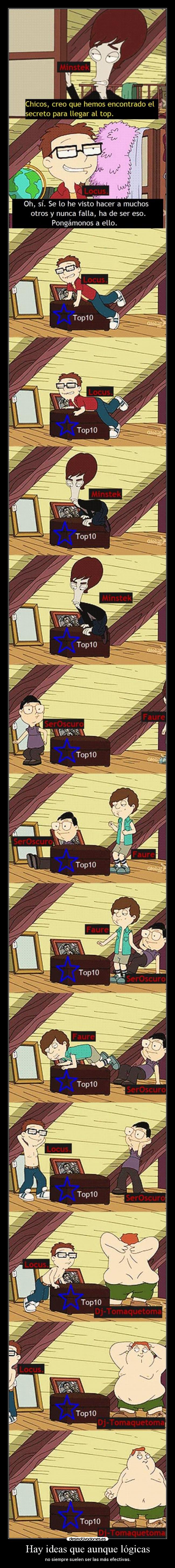 Hay ideas que aunque lógicas - no siempre suelen ser las más efectivas.