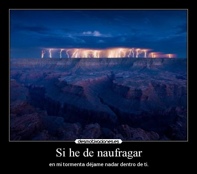 Si he de naufragar -