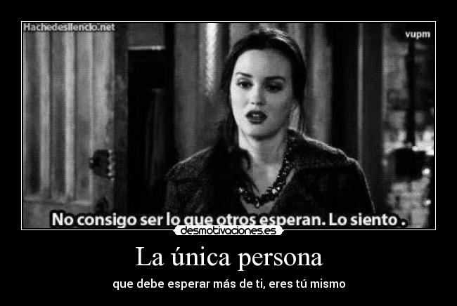 La única persona - 