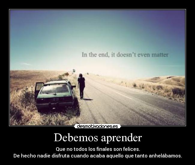 Debemos aprender - 