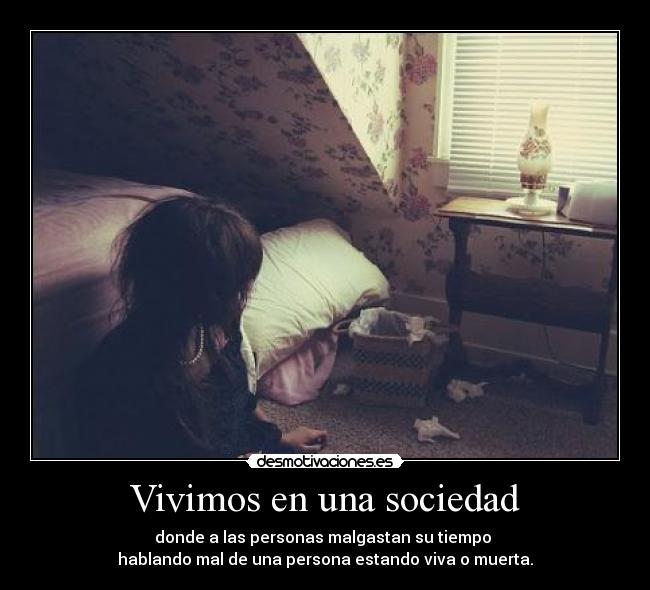 Vivimos en una sociedad -