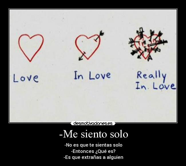 -Me siento solo -