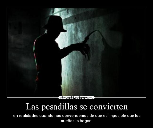 Las pesadillas se convierten -