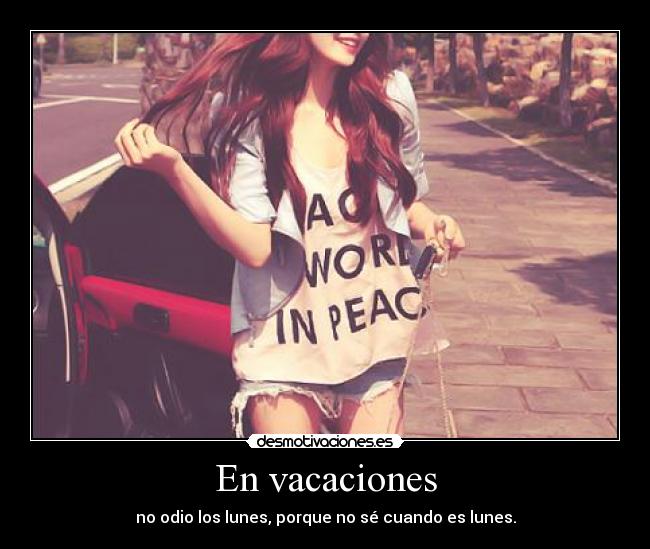 En vacaciones -