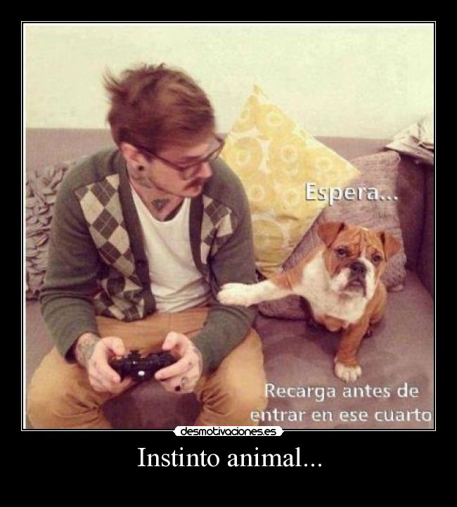 Instinto animal... -