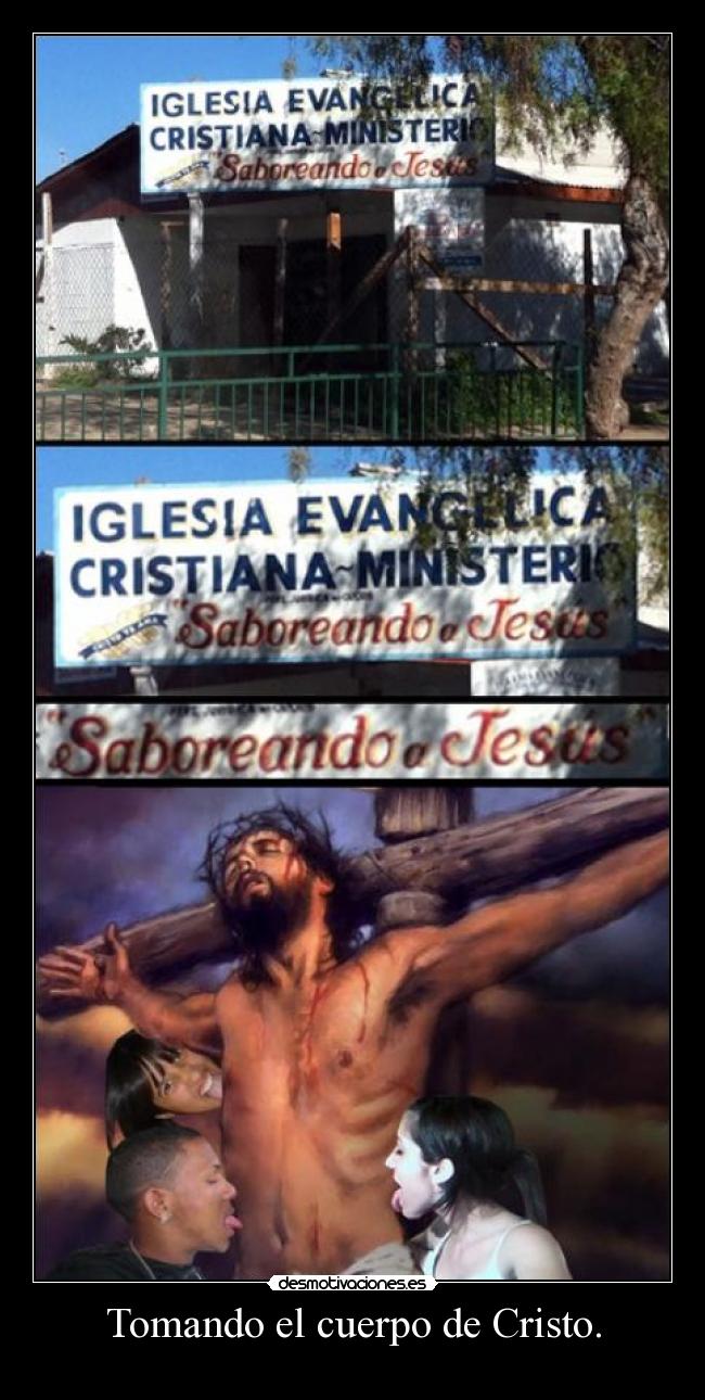 Tomando el cuerpo de Cristo. - 