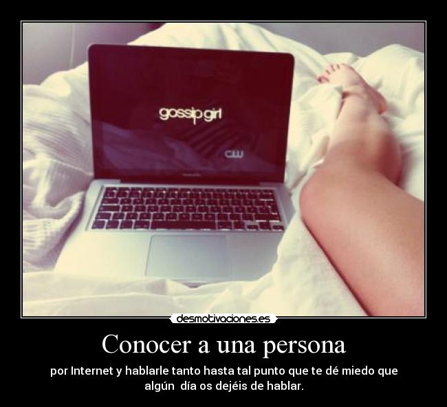 Conocer a una persona - 