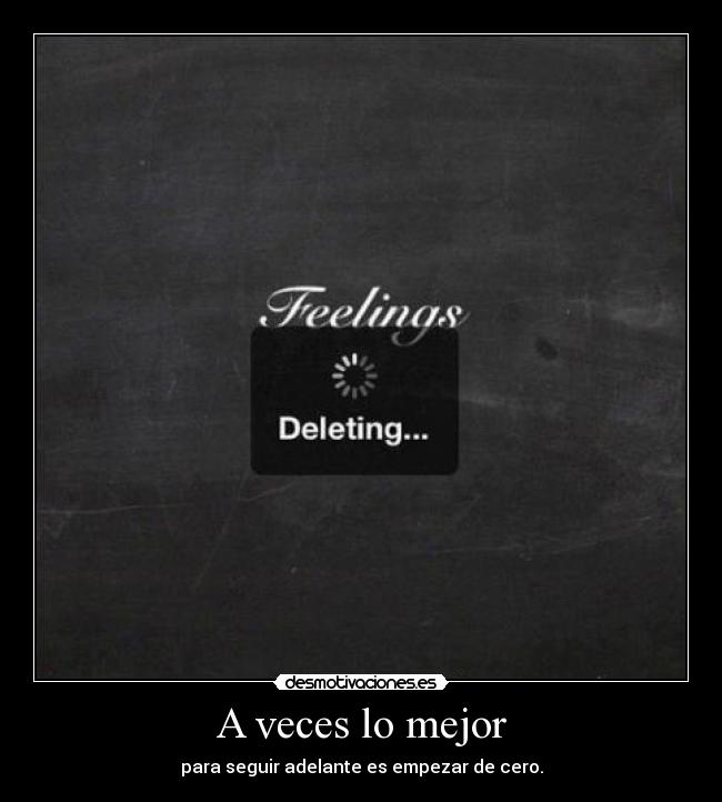 A veces lo mejor -