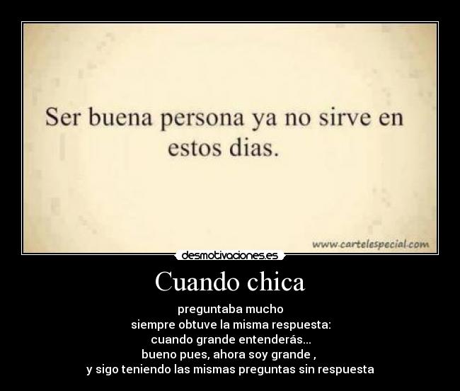 Cuando chica - 