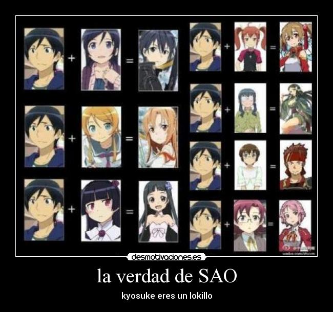 la verdad de SAO - kyosuke eres un lokillo