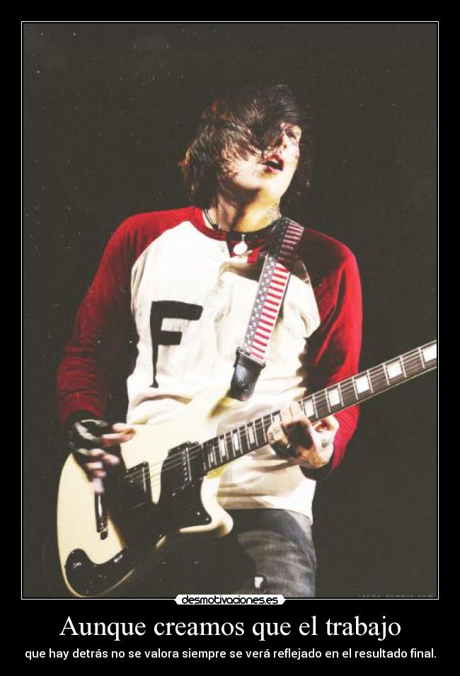 Aunque creamos que el trabajo -