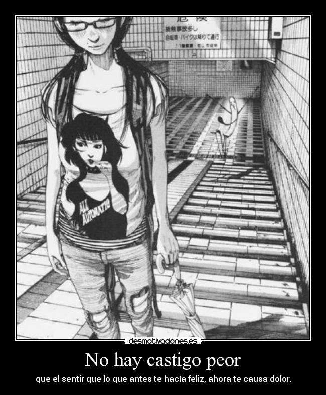 carteles anime girl sad desmotivaciones