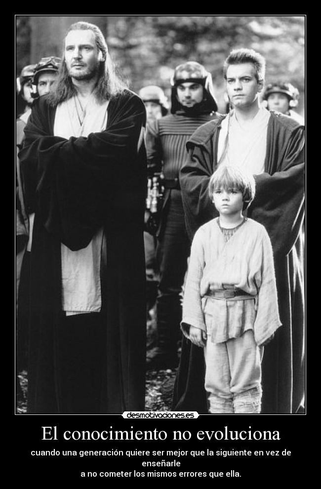 El conocimiento no evoluciona -