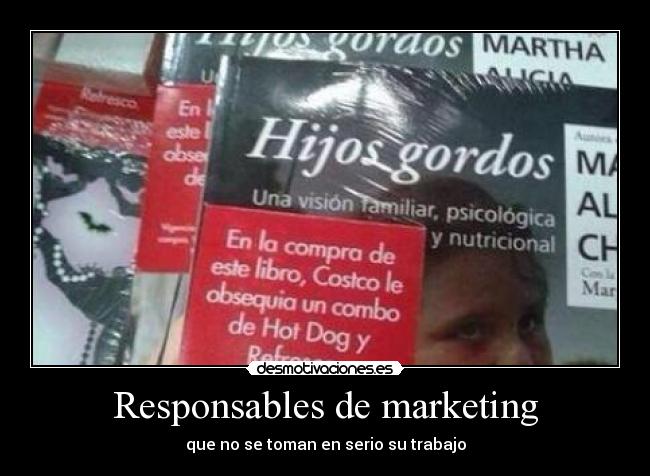 Responsables de marketing - que no se toman en serio su trabajo