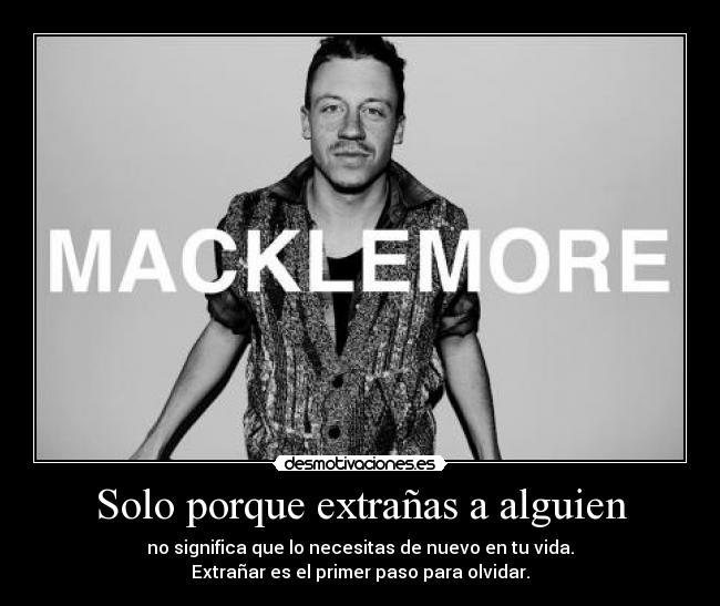 Solo porque extrañas a alguien - 