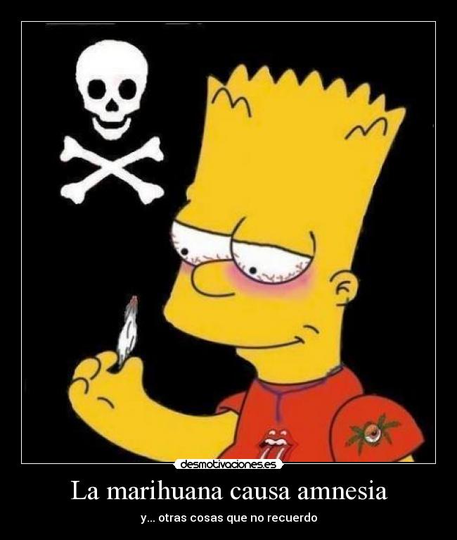 La marihuana causa amnesia - y... otras cosas que no recuerdo