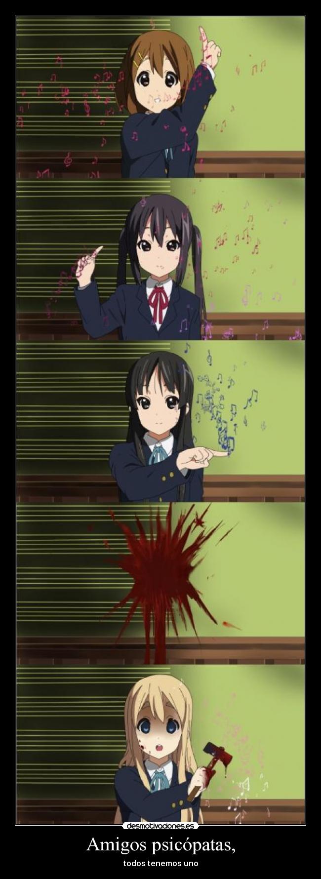 carteles amigos sad anime kon desmotivaciones