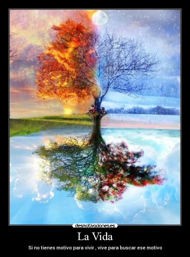 La Vida - Si no tienes motivo para vivir , vive para buscar ese motivo