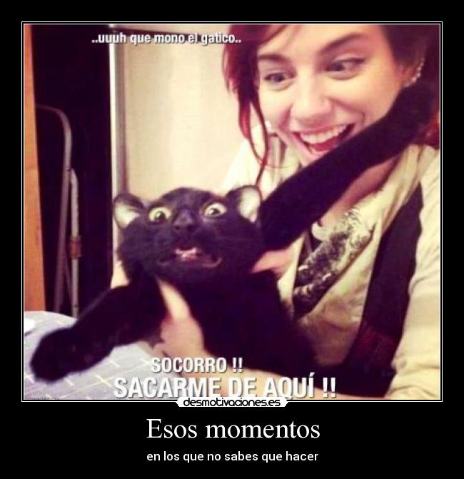 Esos momentos - en los que no sabes que hacer