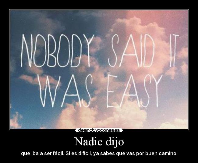 Nadie dijo - 
