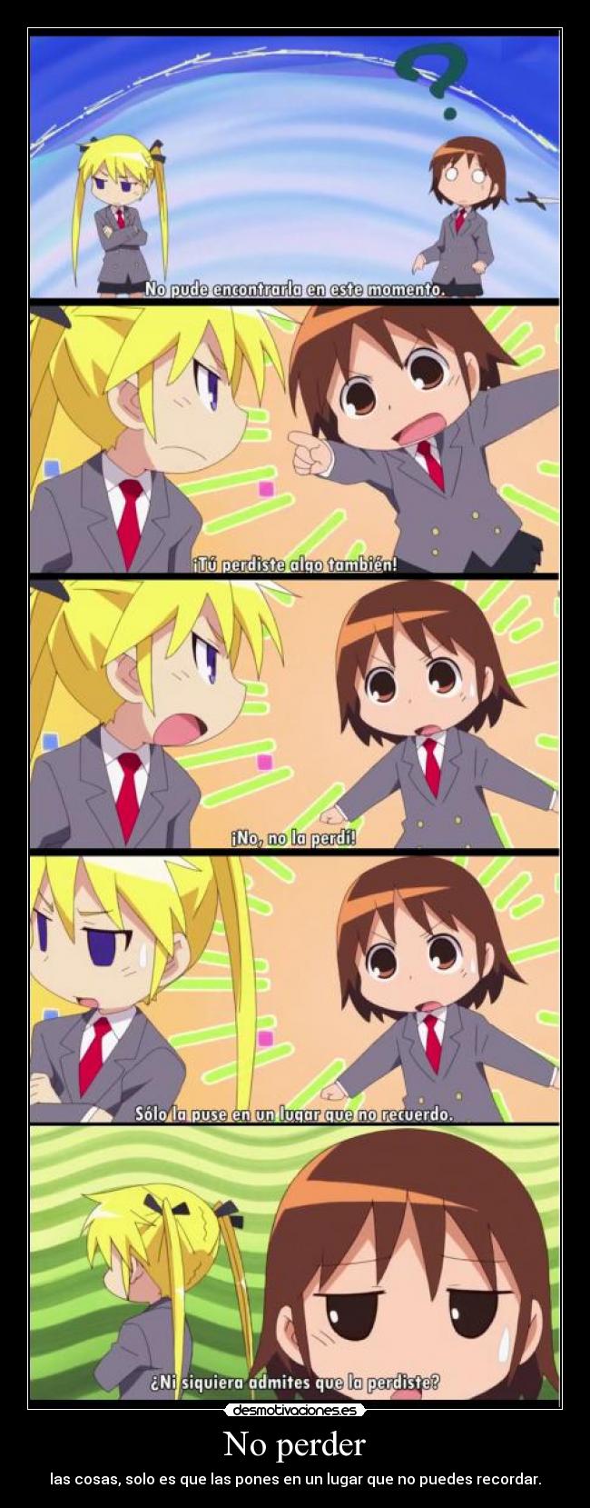 No perder -