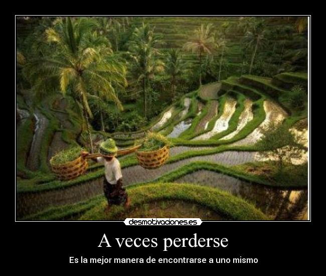 A veces perderse - 