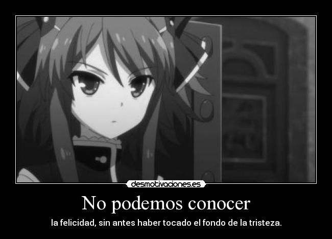 No podemos conocer -