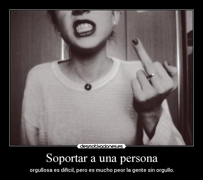 Soportar a una persona -