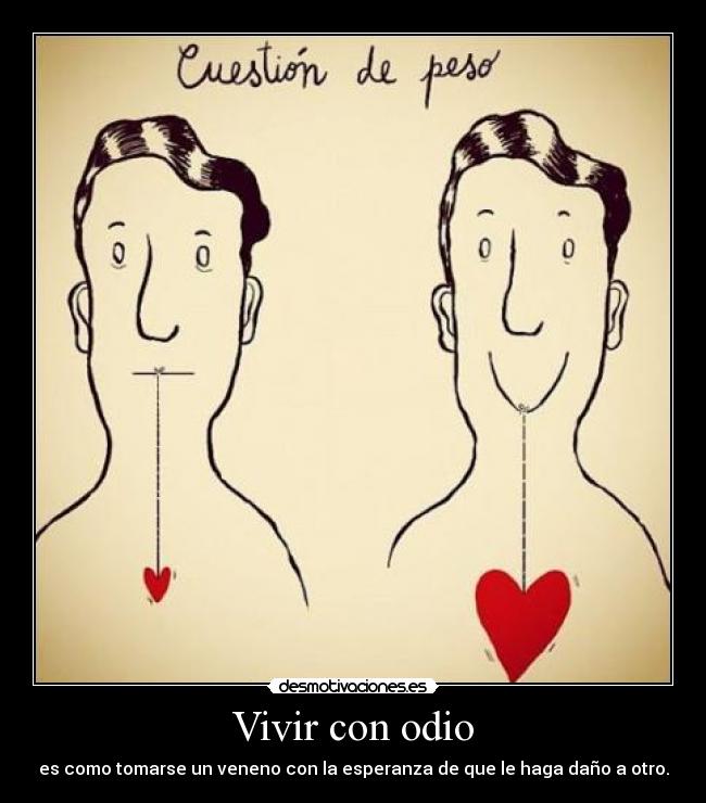 Vivir con odio -