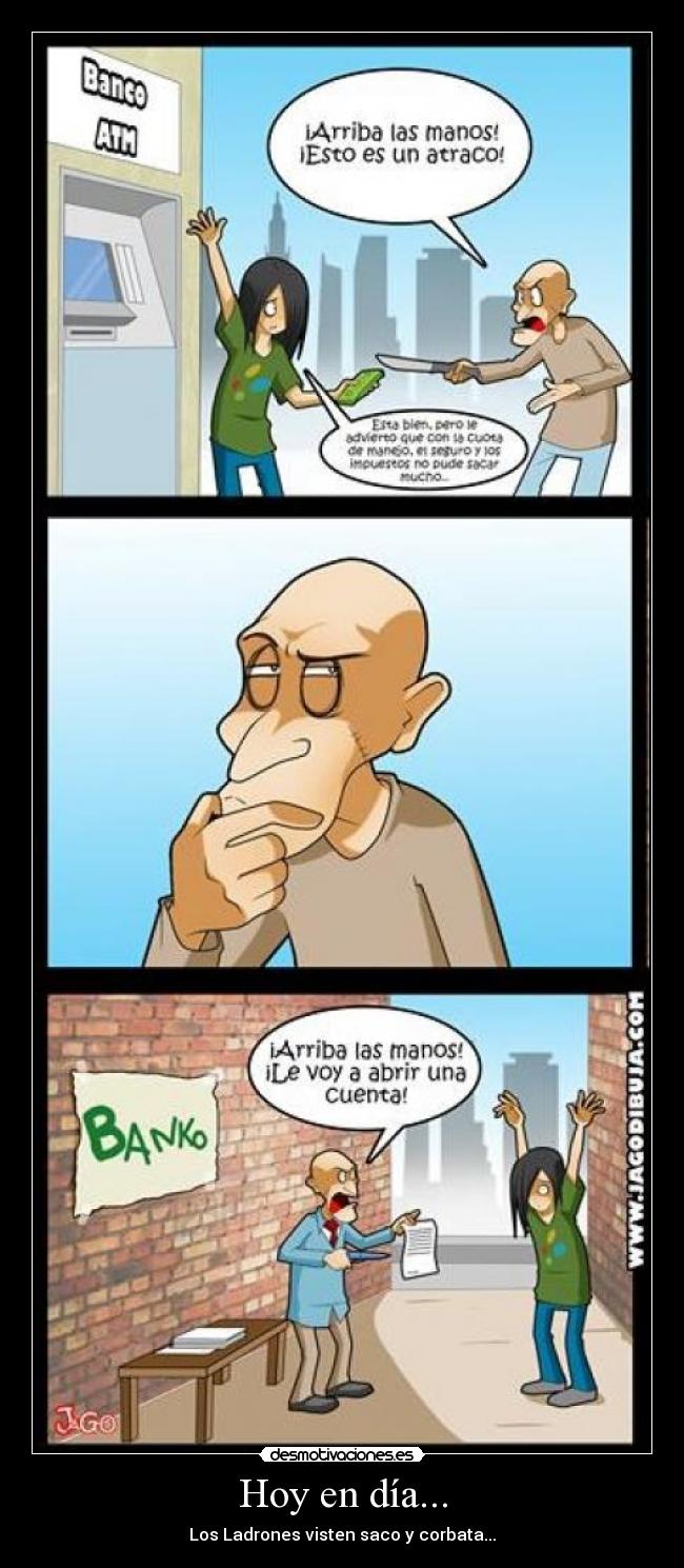 carteles anime yajo jago yagodibuja jagodibuja dibuja hoy dia los ladrones visten saco corbatafea desmotivaciones