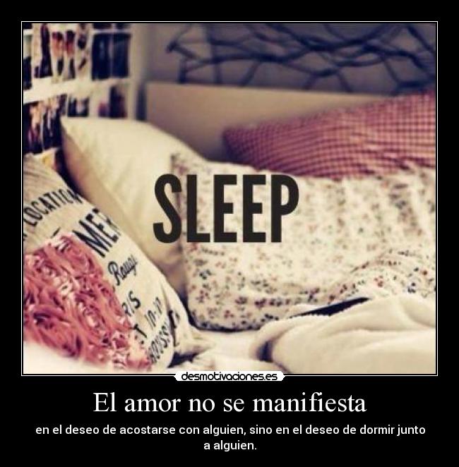 El amor no se manifiesta - 