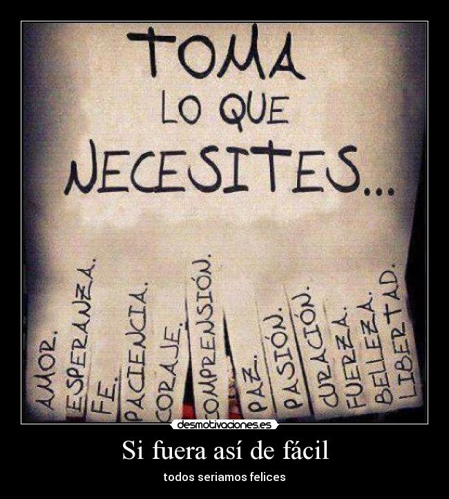 Si fuera así de fácil -