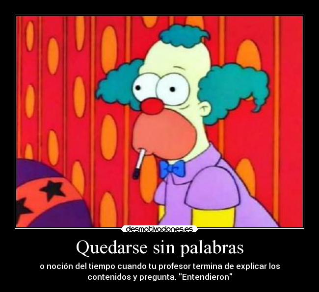 Quedarse sin palabras - 