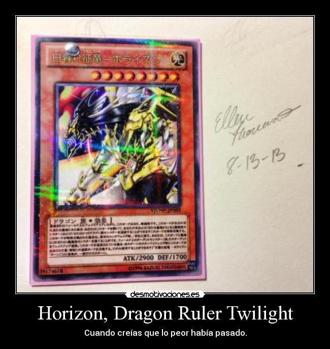 Horizon, Dragon Ruler Twilight - Cuando creías que lo peor había pasado.