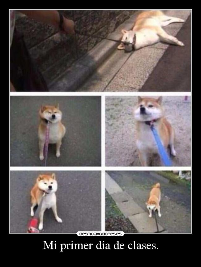 Mi primer día de clases. -