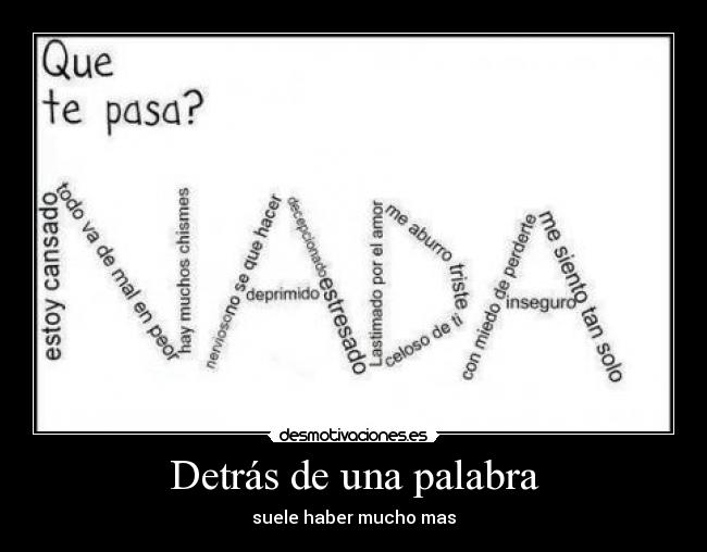 Detrás de una palabra - 