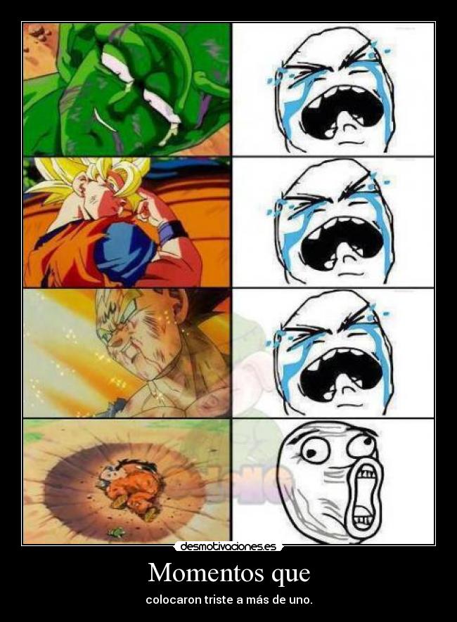 Momentos que - colocaron triste a más de uno.