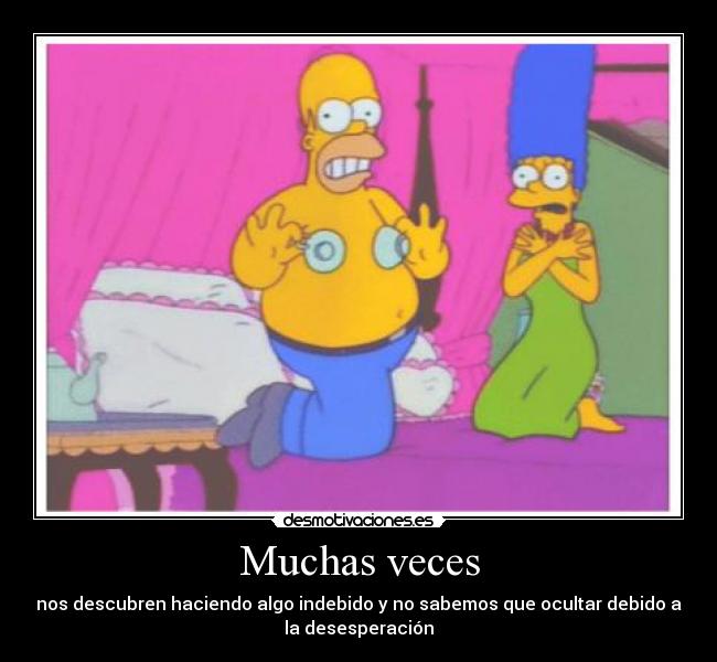 carteles programa los simpsons marge homero siendo descubiertos antes hacer amor doni desmotivaciones