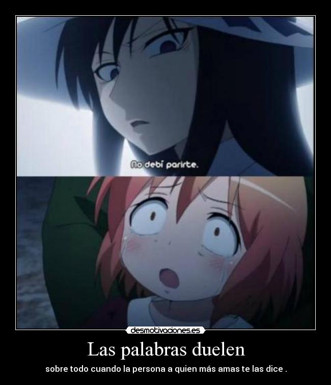 Las palabras duelen -