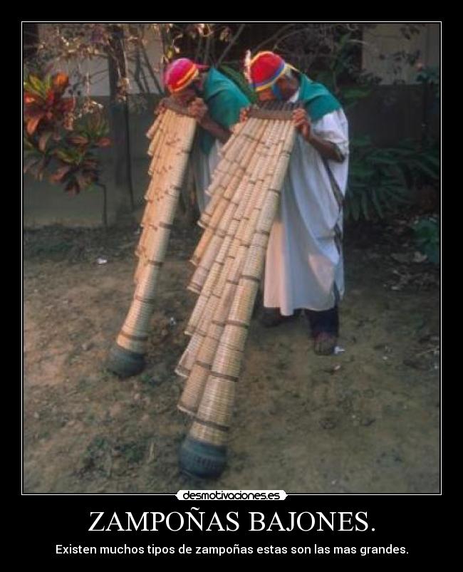 ZAMPOÑAS BAJONES. -