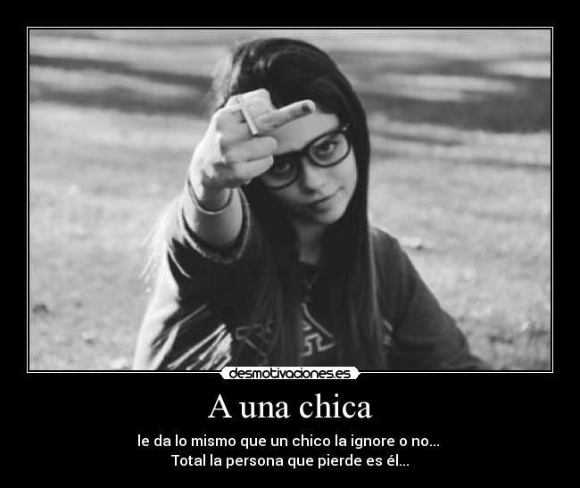 A una chica -