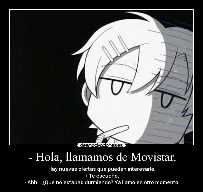 carteles anime fran wasa movistar sus ofertas siempre jodiendo solo cuando duermes desmotivaciones