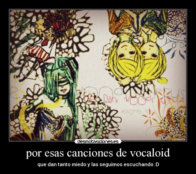 carteles vocaloid desmotivaciones