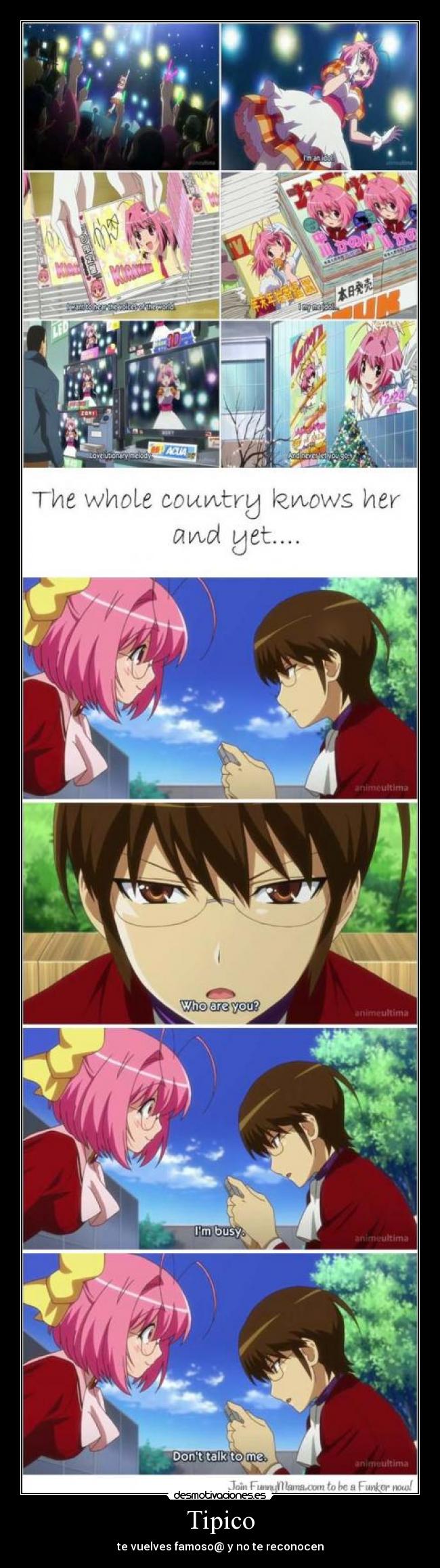 Tipico - te vuelves famoso@ y no te reconocen