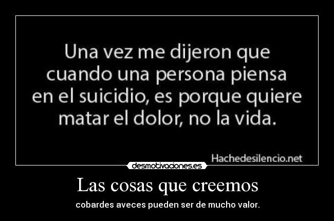 Las cosas que creemos - 